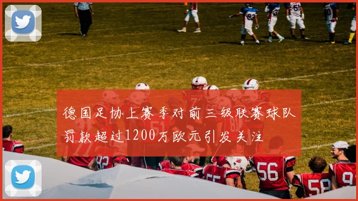 德国足协上赛季对前三级联赛球队罚款超过1200万欧元引发关注